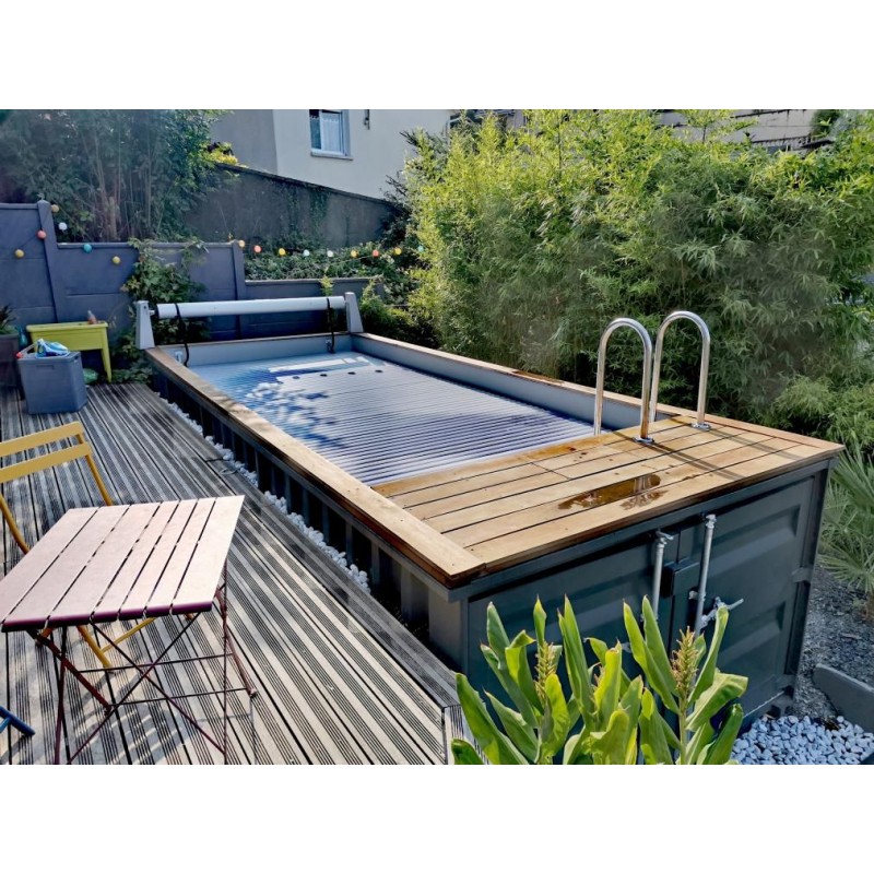 Piscina de contenedores con unas dimensiones de 6m Piscina de contenedores con unas dimensiones de 6m